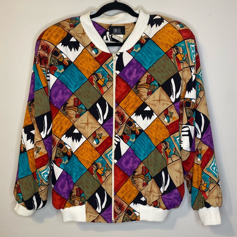 80s Statement Bomber Jacket